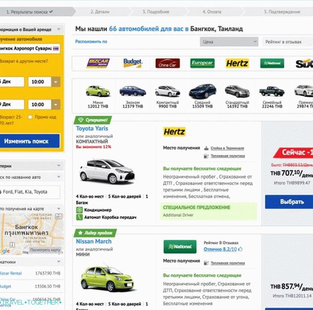 Рент а цар у Тајланду - осигурање, документи, цене, савети