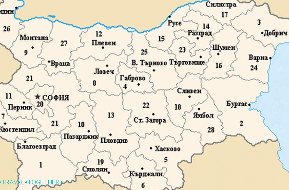 Административна подјела Бугарске