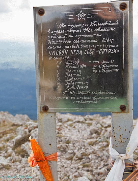 Још један знак на врху групе Витиази