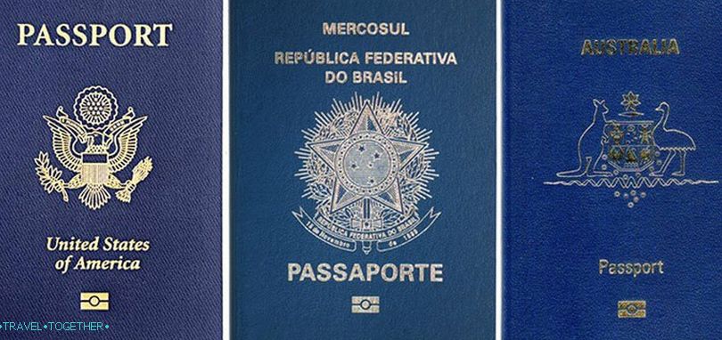 Плава боја пасоша