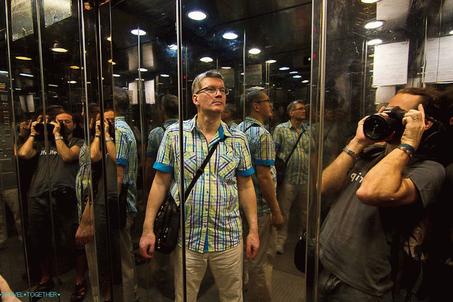 Огледало лифта, људи се множе и множе