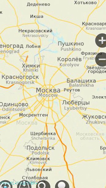 МапсВитхМе програм. Векторска карта Московског региона