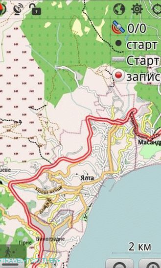 ОсмАнд програм. Векторска карта Украјине