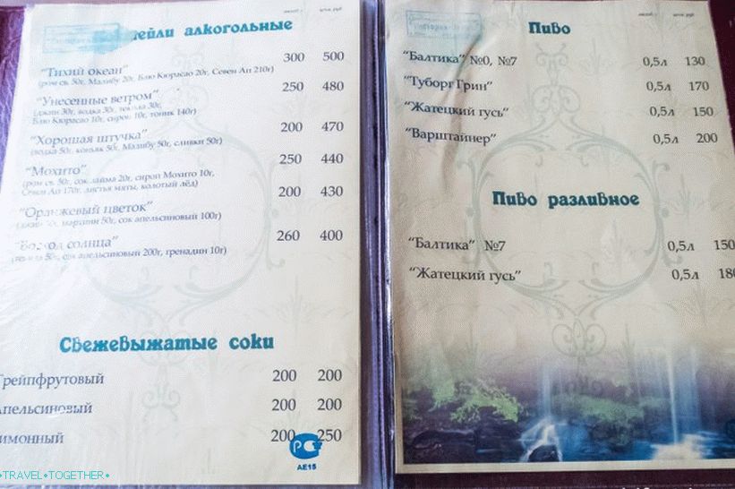 Снаке Цафе - једина установа у Змеиковским водопадима