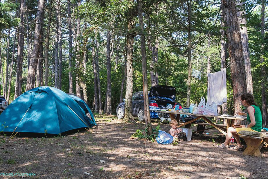 Наш камп у кампу Совнови Парадисе