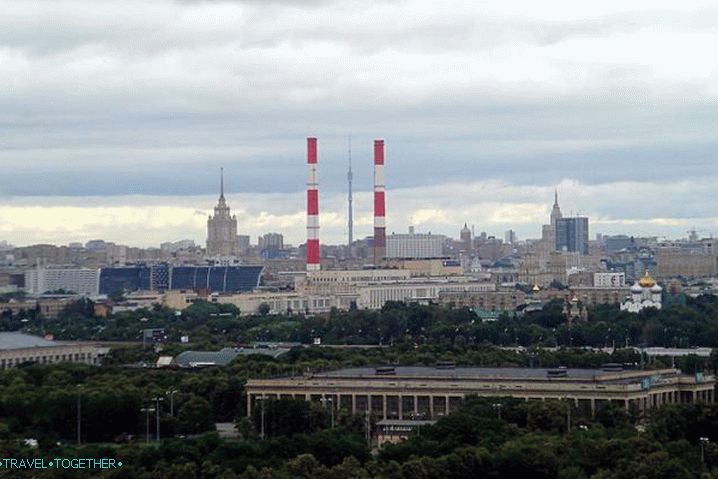 Москва и Московска област, Поглед са врабаца