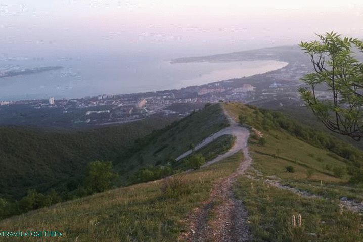Краснодар регион, Поглед на залив Геленџик од жичаре