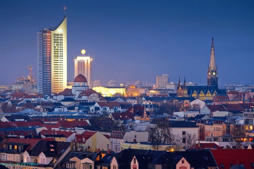 Панорама Лајпцига