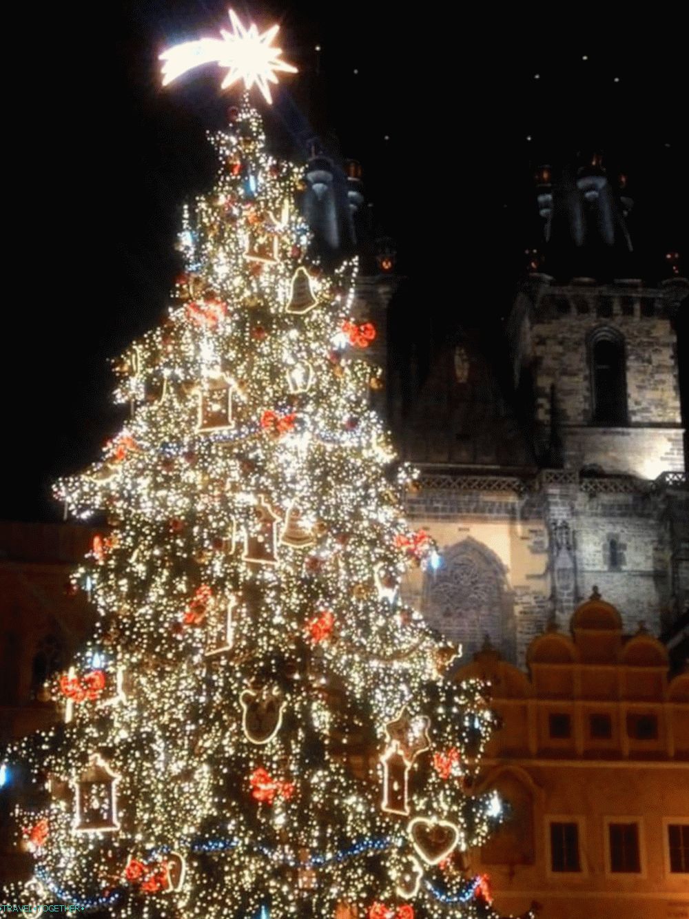 Божићно дрвце на Старом градском тргу