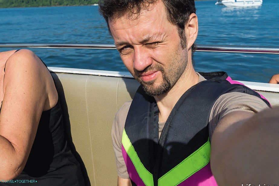 Идем на глисер на Симилану