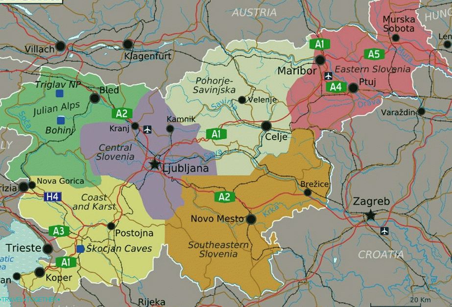 Административна подјела Словеније