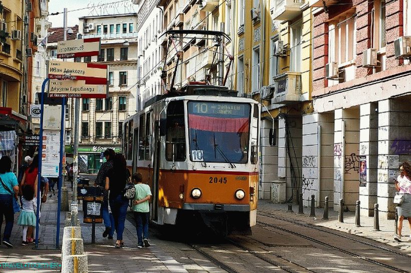 Трамвај на улицама Софије
