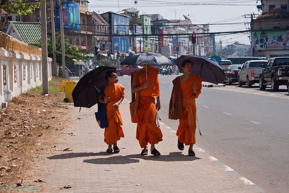 Сви монаси са кишобранима