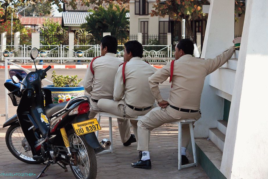Полиција у главном граду Лаоса